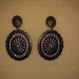Pink Panache Concho earrings